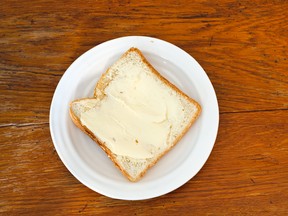 It's not the butter that's the risk, it's the bread, according to a new study of low-fat diets