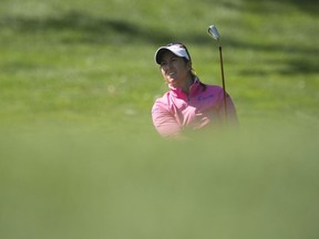 Marina Alex hits an approach shot on the third hole at the CP Women's Open in Ottawa on Aug. 24.