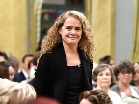 Governor General designate Julie Payette at an Order of Canada investiture ceremony in Ottawa on Friday.