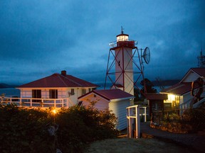 The Nootka Lighthouse in Friendly Cove, British Columbia