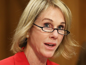 Kelly Knight Craft testifies during her confirmation hearing to be U.S. Ambassador to Canada on June 20, 2017 in Washington, DC.