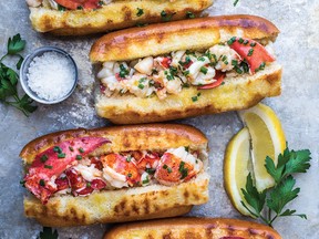 Lemon-Garlic Butter-Poached Lobster Rolls