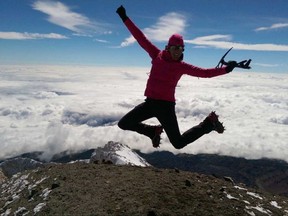 Samantha Ramsay atop Pico de Orizaba in Mexico in November 2016