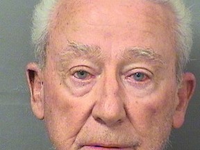 This Thursday, Aug. 10, 2017, made available by the Palm Beach County Sheriff's Office shows James O'Neil, 83. O'Neil's daughter confronted him last year where he admitted fatally shooting her mother 30 years ago. Authorities changed O'Neil with manslaughter. (Palm Beach County Sheriff's Office via AP)