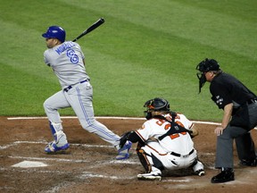 Kendrys Morales of the Toronto Blue Jays had a career game on Thursday night, hitting three homers and knocking in seven runs as the Jays defeated the Baltimore Orioles 11-8 at Camden Yards.