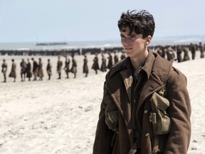 Fionn Whitehead in a scene from "Dunkirk."