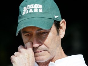 Art Briles is shown before a Baylor football game in this Dec. 5, 2015 file photo.