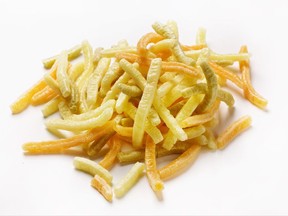 "Veggie sticks" shouldn't take the place of actual veggie sticks — carrots, celery and cucumber.