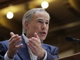 Texas Gov. Greg Abbott speaks at an event where he announced his bid for re-election in San Antonio.