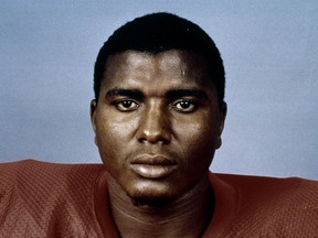 This 1982 photo, provided by NFL Photos, shows New England Patriots defensive tackle Lester Williams. The New England Patriots say former nose tackle Lester Williams, who started in the franchise's first Super Bowl appearance during the 1985 season, has died. He was 58. The team says Williams died at home on Wednesday, Aug. 16, 2017, in Birmingham, Ala. (AP Photo/NFL Photos)