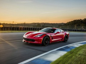 This photo provided by General Motors Co. shows the 2017 Chevrolet Corvette, which in its automatic transmission version, ranks No. 3 in the Made in America Auto Index and is an Edmunds pick for a performance car and a convertible. The Corvette has 82 percent domestic content and is built in Bowling Green, Ky. (Courtesy of General Motors Co. via AP)