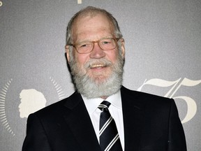 FILE - In this May 21m 2016 file photo,David Letterman poses in the press room at the 75th Annual Peabody Awards Ceremony in New York. Letterman, who said goodbye to his long-running talk show two years ago, will say hello to TV again with a new show for Netflix. Netflix announced Tuesday, Aug. 8, 2017, that the six-episode series has Letterman combining two primary interests: in-depth conversations, and in-the-field segments sparked by his curiosity and humor. In each hour-long episode, Letterman will conduct a long-form conversation with a single guest, and explore topics of his own outside the studio. (Photo by Evan Agostini/Invision/AP, FIle)
