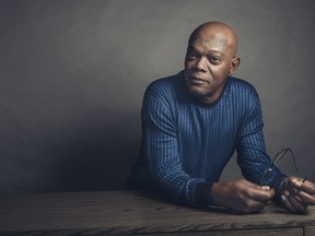 In this April 20, 2017 photo, Samuel L. Jackson poses for a portrait in New York to promote his film, "The Hitman's Bodyguard." (Photo by Victoria Will/Invision/AP
