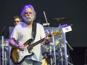 FILE - In this June 12, 2016 file photo, Bob Weir of Dead & Company performs at Bonnaroo Music and Arts Festival in Manchester, Tenn. Weir, Phil Lesh, John Fogerty, the Avett Brothers, Jim James, Gov't Mule and Margo Price are part of the line-up at the LOCKN' Festival kicking off Thursday, Aug. 24, 2017, in Arrington, Va. (Photo by Amy Harris/Invision/AP, File)