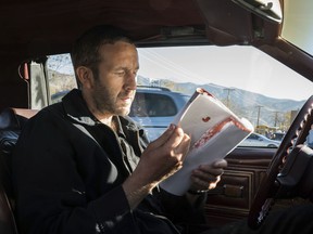 This image released by Epix shows Chris O'Dowd in "Get Shorty," airing Sundays on Epix. (Ursula Coyote/Epix via AP)