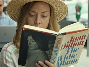 This image released by Neon shows Aubrey Plaza in a scene from "Ingrid Goes West."  (Neon via AP)