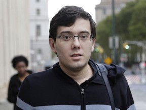 Martin Shkreli arrives at federal court in New York on Aug. 4, 2017.