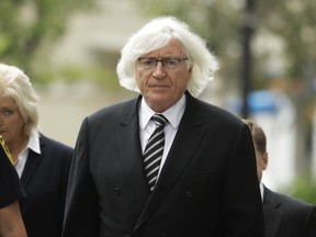 Attorney Tom Mesereau arrives for Bill Cosby's pretrial hearing in Cosby's sexual assault case at the Montgomery County Courthouse in Norristown, Pa., Tuesday, Aug. 22, 2017. Cosby wants a judge to sign off on a new legal team that includes Mesereau, the high-profile attorney who won an acquittal in Michael Jackson's child molestation case. His old attorneys are asking to be let off the case. (AP Photo/Matt Rourke)