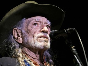 FILE - In this Jan. 7, 2017, file photo, Willie Nelson performs in Nashville, Tenn. Nelson blamed Utah's high altitude for forcing him to cut a suburban Salt Lake City show short on Sunday, Aug. 13, 2017. (AP Photo/Mark Humphrey, File)