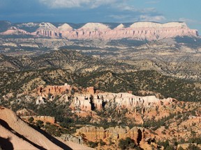 FILE- In this Aug. 15, 2014, file photo, Bryce Canyon National Park is shown in Bryce Canyon, Utah. The U.S. federal government announced Wednesday, Aug. 16, 2017, that it will eliminate a policy it put in place to allow national parks like Bryce Canyon to ban the sale of bottled water in an effort to curb litter. (AP Photo/Rick Bowmer, file)