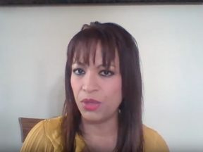 Christine Douglass-Williams appears in a video from the YouTube channel theDoveTV