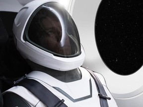 The new spacesuit from Elon Musk's SpaceX. It's designed for its crewed flights planned for 2018