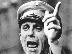 Propaganda Minister Joseph Goebbels in 1934.
