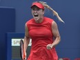 Elina Svitolina celebrates her Rogers Cup championship on Aug. 13.