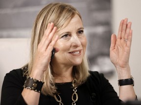 Nashville Mayor Megan Barry speaks during a news conference in her office Monday, Aug. 7, 2017, in Nashville, Tenn. Barry held the news conference on her first day back at work since her son's shocking death July 29 from a drug overdose. (AP Photo/Mark Humphrey)