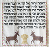 A detail from the Torah Stich project at Toronto’s Darchei Noam Synagogue.