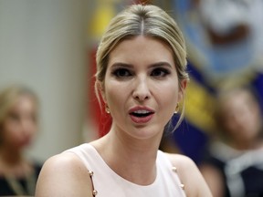 Ivanka Trump speaks in the Roosevelt Room of the White House in Washington, Wednesday, Aug. 2, 2017