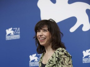 Actress Sally Hawkins poses for photographers during the photo call for the film "The Shape of Water" at the 74th Venice Film Festival in Venice, Italy, Thursday, Aug. 31, 2017. (AP Photo/Domenico Stinellis)