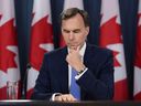 Minister of Finance Bill Morneau holds a press conference at the National Press Theatre in Ottawa on Tuesday, July 18, 2017