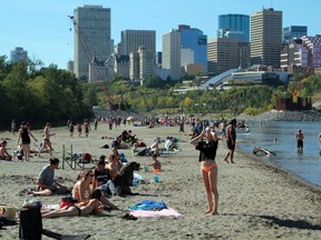 Accidental beach in Edmonton.