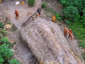 Members of an uncontacted tribe in Brazil in 2008. Indigenous groups in the Amazon are under increasing threat