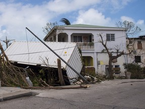 Saint Martin was hit with winds of up to 300 km/h when Hurricane Irma struck the island.