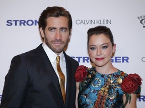 Gyllenhaal and Maslany at the Stronger New York Premiere at Walter Reade Theater on September 14, 2017 in New York City.