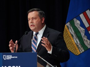 United Conservative Party leadership candidate Jason Kenney takes part in a leadership debate at the Mount Royal Conservatory's  Bella Concert Hall on Wednesday September 20, 2017.