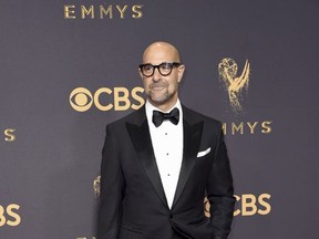 Stanley Tucci arrives at the 69th Primetime Emmy Awards on Sunday, Sept. 17, 2017, at the Microsoft Theater in Los Angeles. (Photo by Richard Shotwell/Invision/AP)