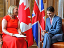 The British high commissioner to Canada with Justin Trudeau