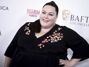 Chrissy Metz attends the BAFTA Los Angeles TV Tea Party at the Beverly Hilton Hotel on Saturday, Sept. 16, 2017, in Beverly Hills, Calif. (Photo by Richard Shotwell/Invision/AP)