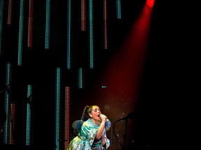 Lido Pimienta performs during the Polaris Music Prize gala in Toronto on Monday, September 18, 2017. Colombian immigrant Lido Pimienta has won the 2017 Polaris Music Prize for her album "La Papessa."The Spanish-language independent release -- which translates to "high priestess" -- was selected by an 11-member jury based on its artistic merit. THE CANADIAN PRESS/Chris Donovan