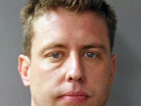 FILE - This undated file photo provided by the St. Louis Police Department shows former St. Louis police officer Jason Stockley, who is charged with first-degree murder and armed criminal action in the December 2011 shooting death of Anthony Lamar Smith. A television station reported that a ruling is expected Friday, Sept. 15, 2017, in Stockley's case, and Missouri Gov. Eric Greitens has put the National Guard on standby in case unrest breaks out. (St. Louis Police Department via AP, File)