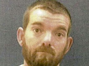 In this Sept. 27, 2017 booking photo released by El Paso County Sheriff's Office, Daniel Nations is seen. Indiana investigators are looking into whether Nations, the man arrested for allegedly threatening people along a Colorado hiking trail could be a suspect in the February killings of two Indiana girls who were hiking. State Police Sgt. Kim Riley says the agency is speaking with Colorado authorities about Nations to determine if he could be a suspect in the killings of teenagers Liberty German and Abigail Williams. (El Paso County Sheriff's Office via AP)