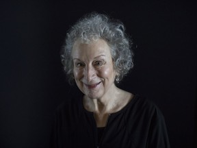 Author Margaret Atwood poses for a photo as she promotes "Alias Grace," at the Toronto International Film Festival, in Toronto on Wednesday, Sept.13, 2017. THE CANADIAN PRESS/Chris Young