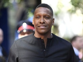 Toronto Raptors president Masai Ujiri attends a premiere for "The Carter Effect" on day 3 of the Toronto International Film Festival at the Princess of Wales Theatre on Saturday, Sept. 9, 2017, in Toronto. Raptors president Ujiri says he is fine with his players speaking their mind, adding nobody is going to get fired here. His comment was a reference to President Donald Trump's speech Friday in Alabama when he said NFL owners should fire players who protest during the national anthem. THE CANADIAN PRESS/AP-Photo by Arthur Mola/Invision/AP