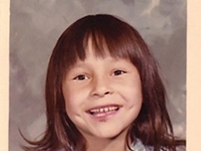Phyllis Webstad, 6, in the 1973-1974 school year when she attended St. Joseph Mission residential school in Williams Lake, B.C in this handout photo. Politicians in orange shirts attended Orange Shirt Day at the Legislature Thursday for the event in memory of Indigenous children who were forced to go to Canadian residential schools. THE CANADIAN PRESS/HO, Phyllis Webstad *MANDATORY CREDIT*