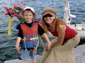 Ryan Alexander Lovett is shown with his mother Tamara Lovett in this undated handout image