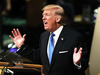 President Donald Trump speaks to world leaders at the United Nations General Assembly in New York on Sept. 19, 2017.