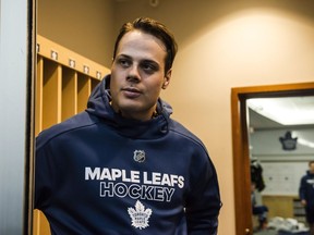 Toronto Maple Leafs centre Auston Matthews is shown at training camp on Sept. 14.